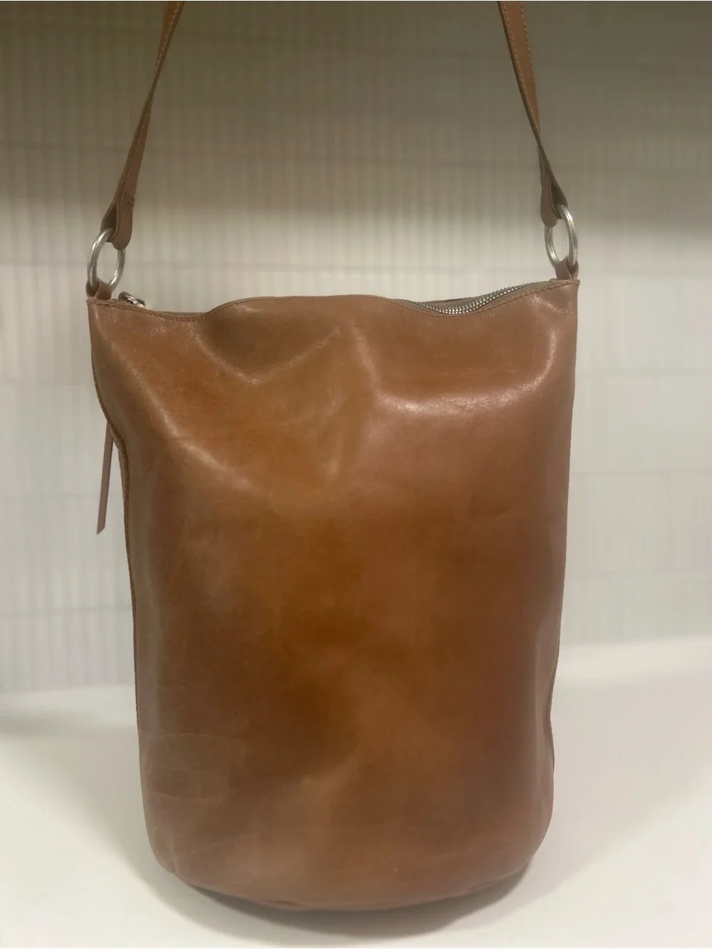 Madewell The Lisbon O-Ring Leather Bucket Bag